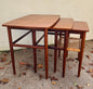 Sæt på tre indskudsborde i teak, dansk design fra 1960’erne