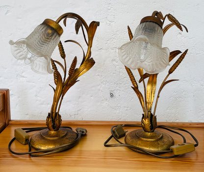 2 stk. Hollywood Regency bordlamper