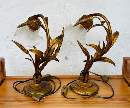 2 stk. Hollywood Regency bordlamper