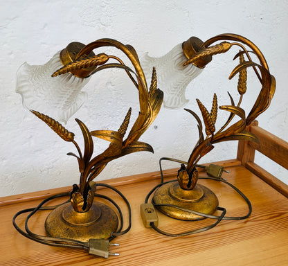 2 stk. Hollywood Regency bordlamper