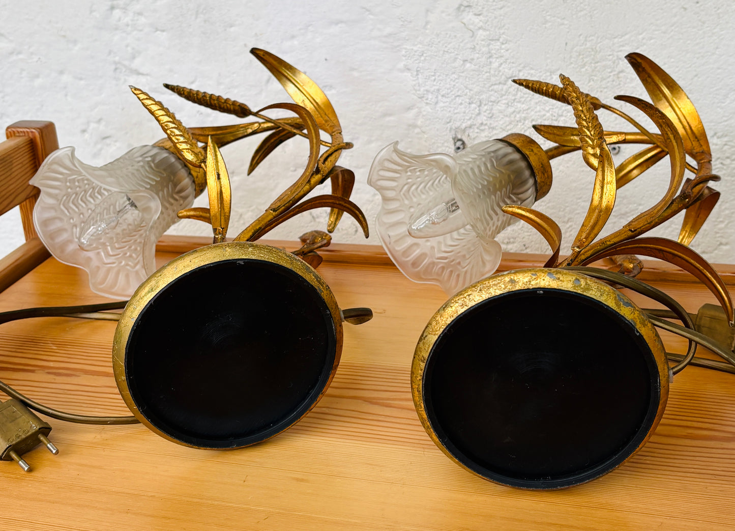 2 stk. Hollywood Regency bordlamper