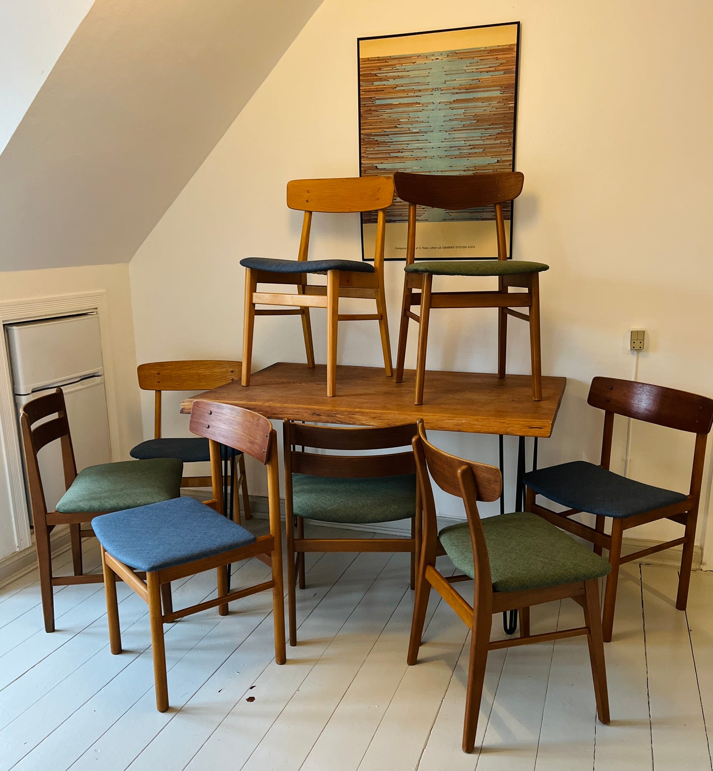 Samling spisebordsstole