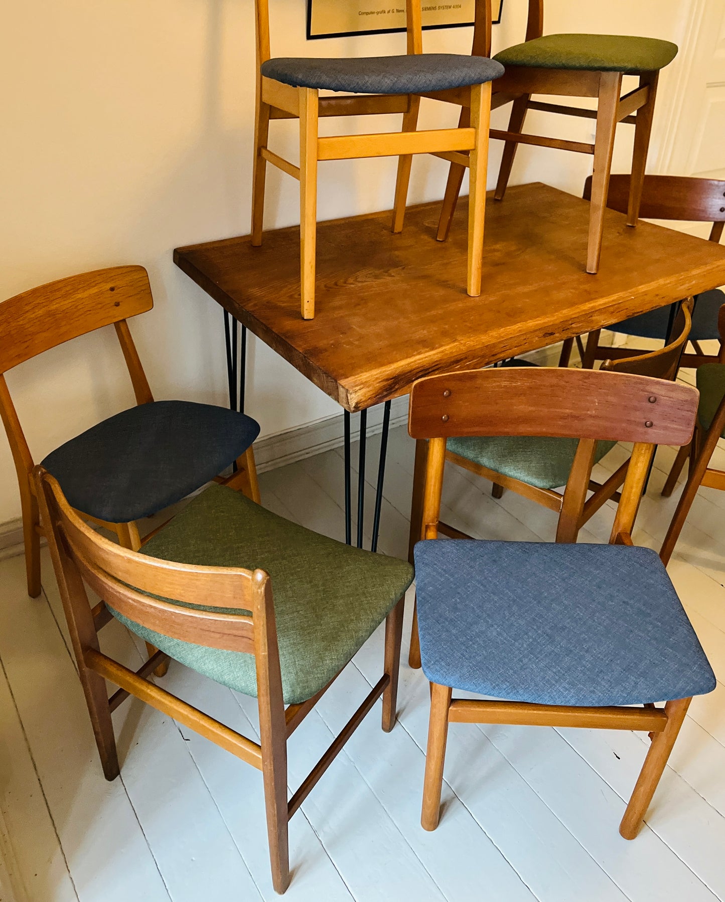 Samling spisebordsstole