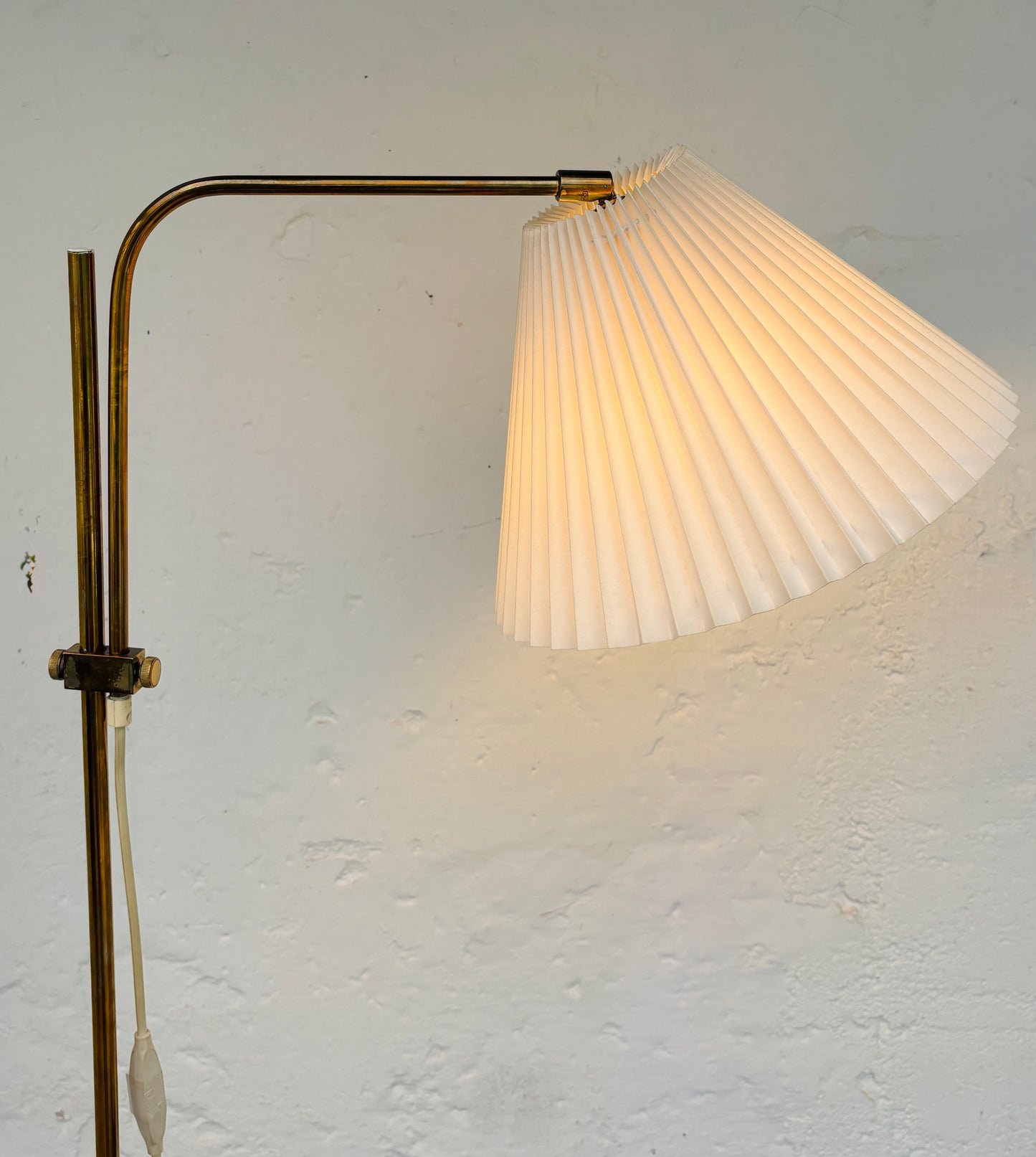 Vintage standerlampe i messing