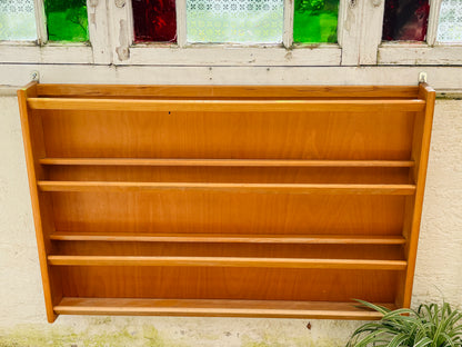 Tallerkenrække/boghylde i fyrretræ/2