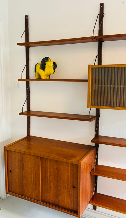 Stort PS reolsystem i teak
