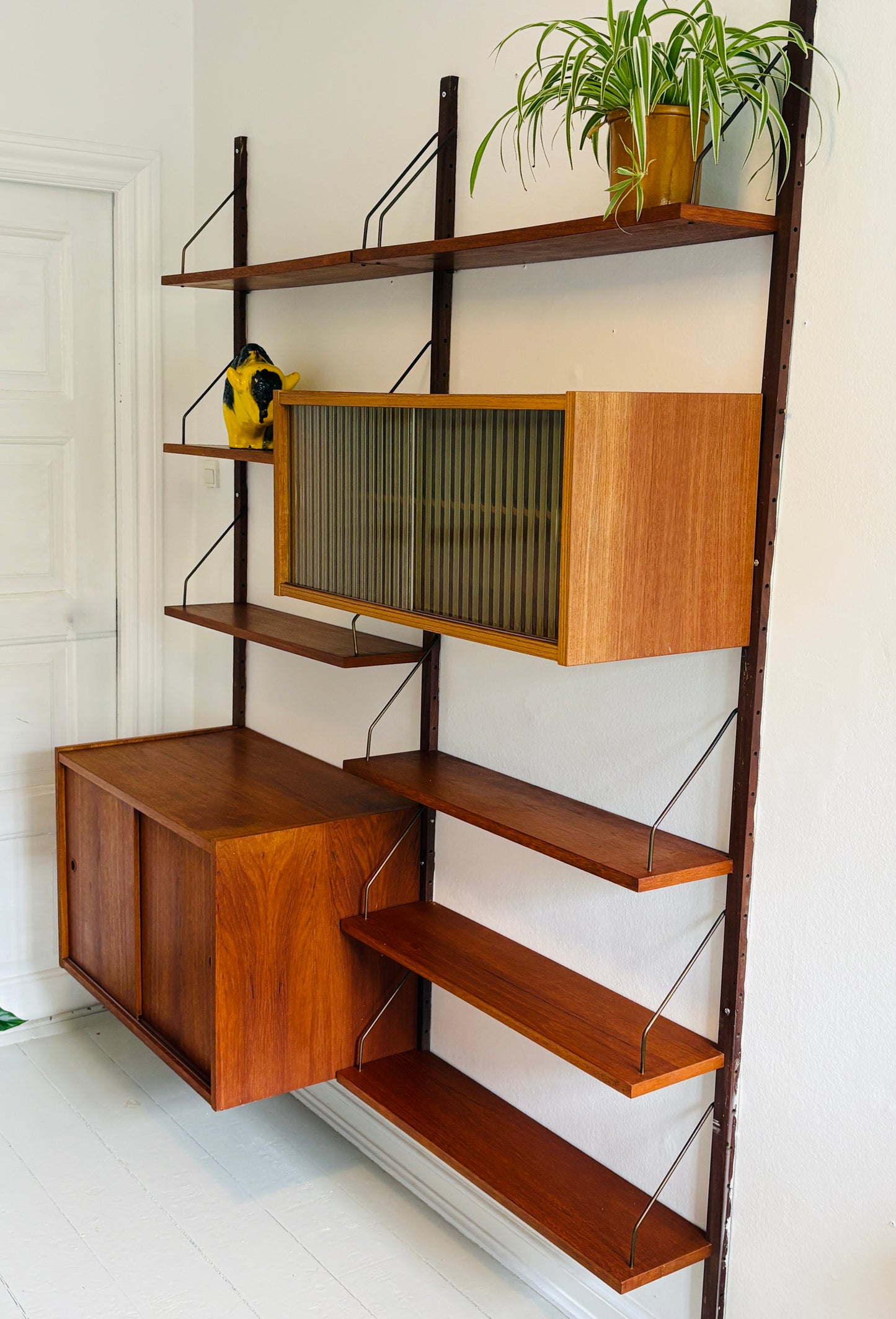 Stort PS reolsystem i teak