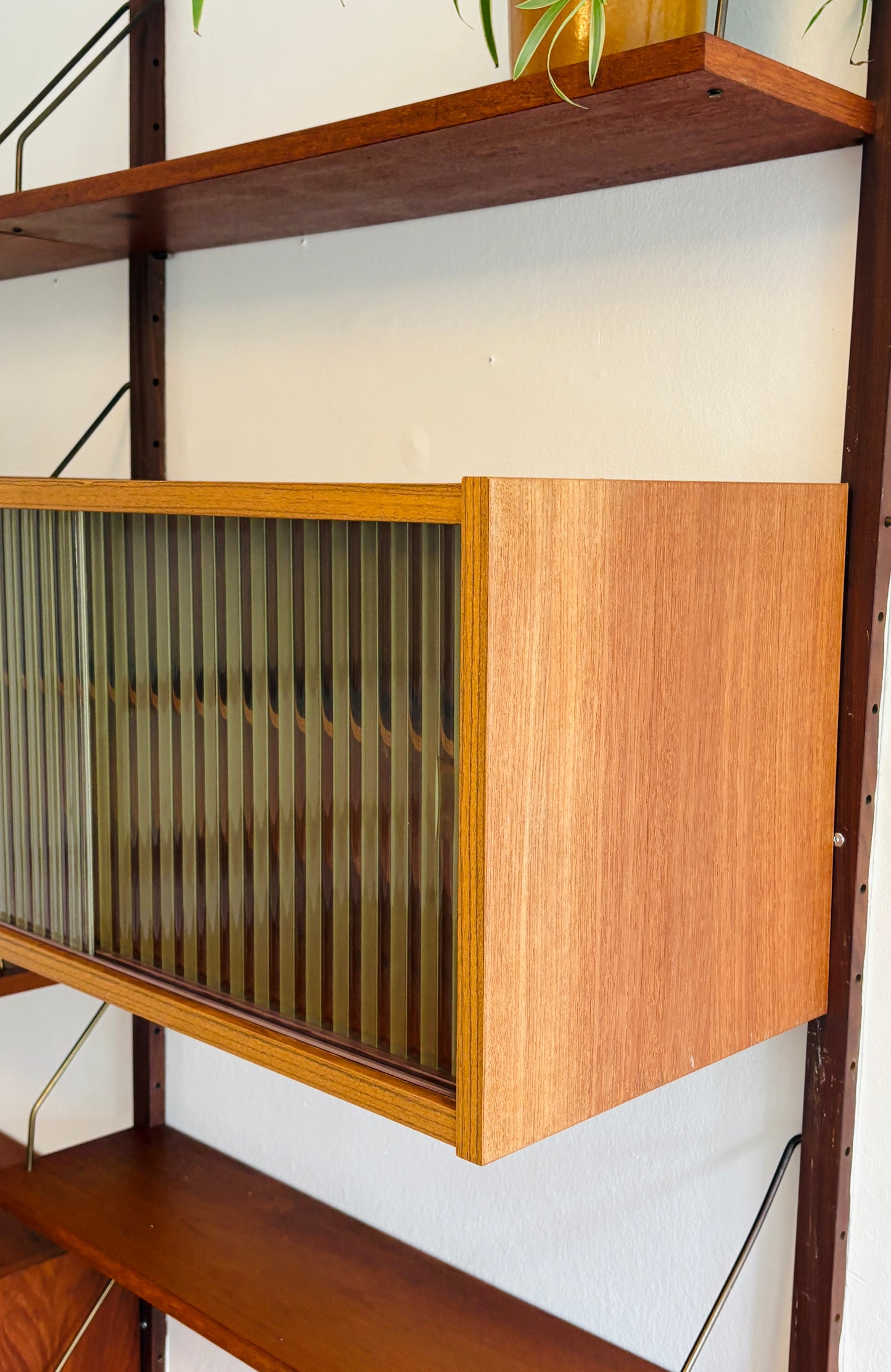 Stort PS reolsystem i teak