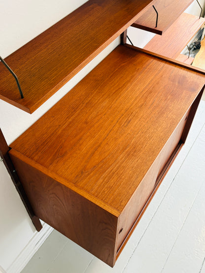 Stort PS reolsystem i teak