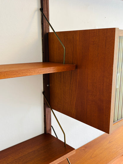 Stort PS reolsystem i teak