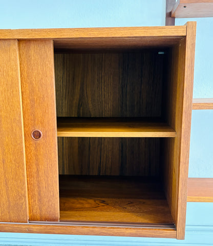 Stort PS reolsystem i teak
