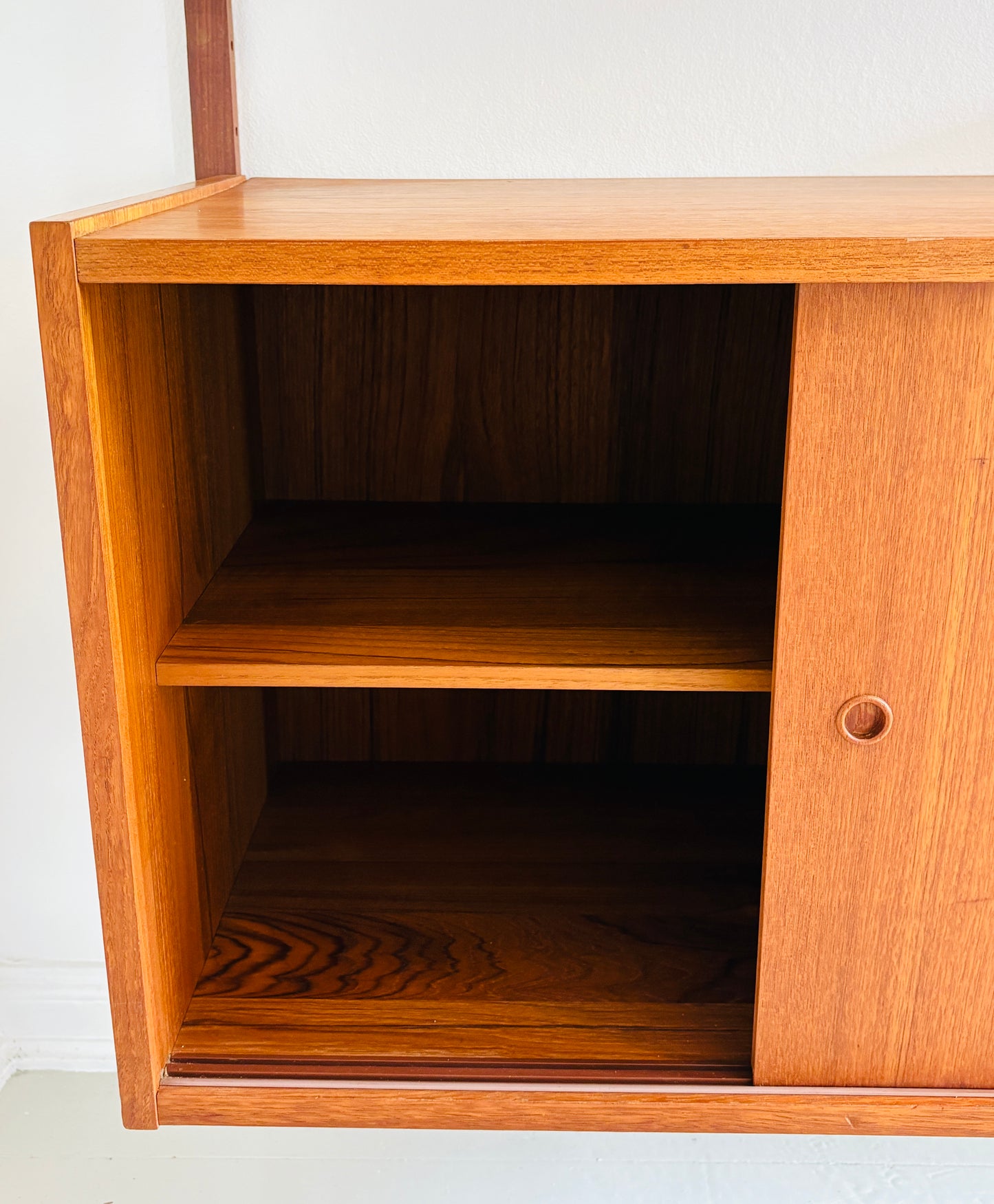 Stort PS reolsystem i teak