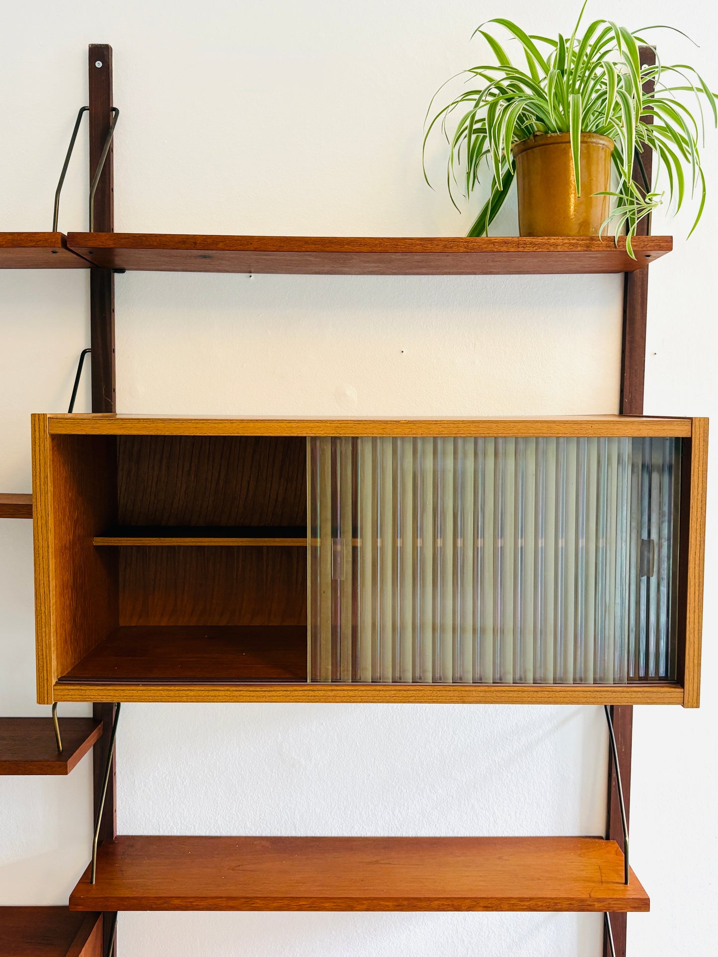 Stort PS reolsystem i teak
