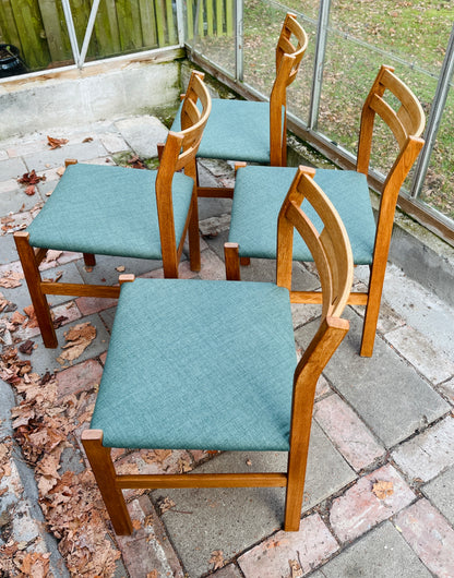 4 retro spisebordsstole i eg