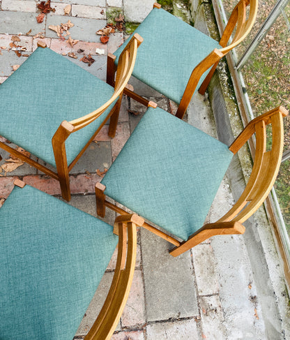 4 retro spisebordsstole i eg