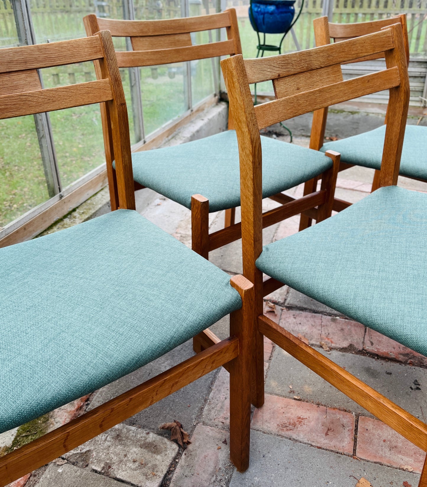 4 retro spisebordsstole i eg