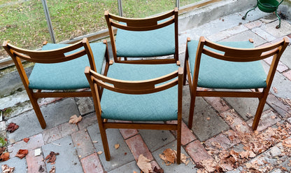 4 retro spisebordsstole i eg