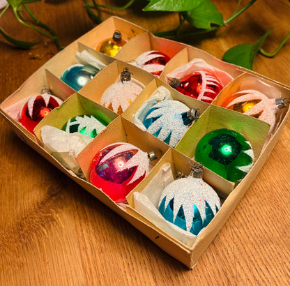 Vintage julekugler 〰️ 12 stk.