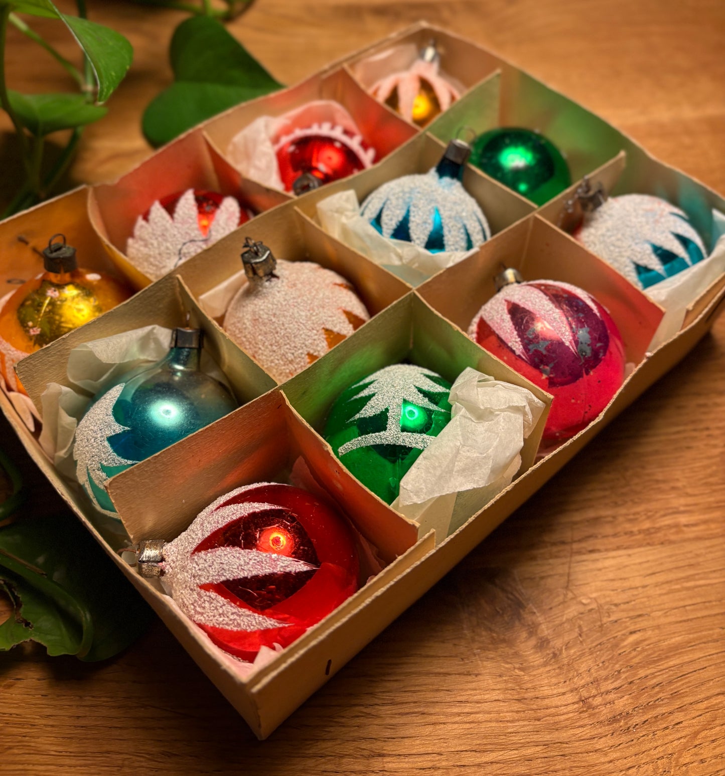 Vintage julekugler 〰️ 12 stk.