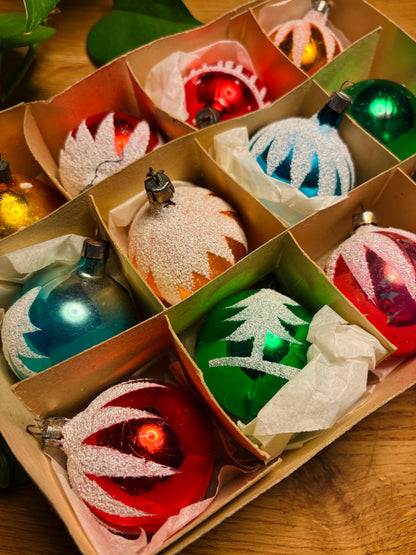 Vintage julekugler 〰️ 12 stk.