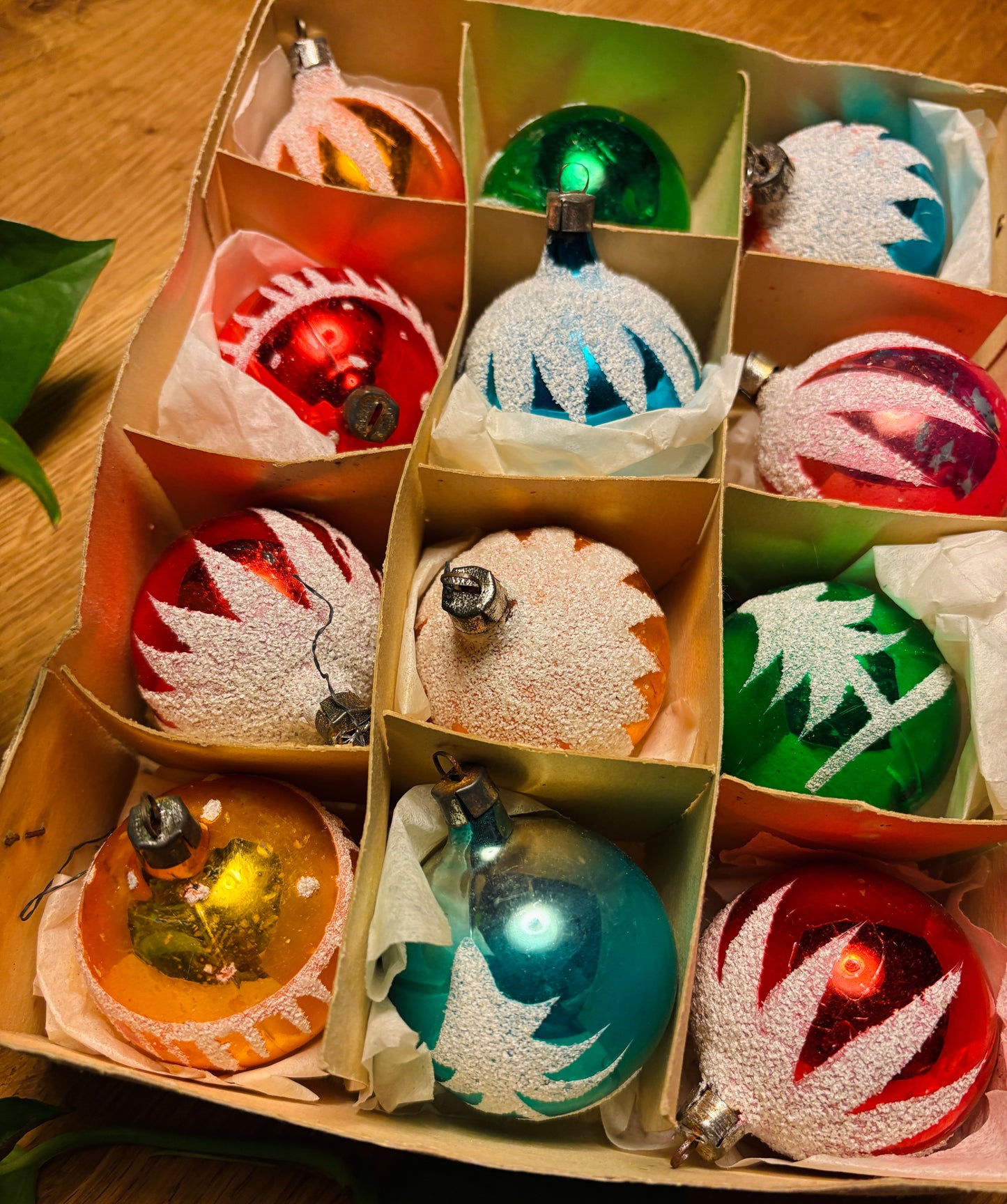 Vintage julekugler 〰️ 12 stk.