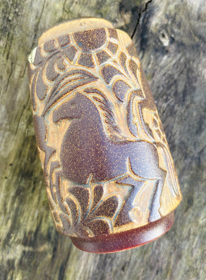 Michael Andersen – vase med hestemotiv