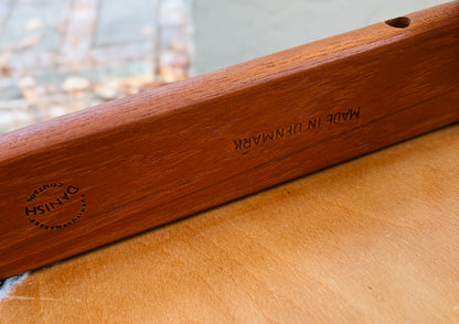 3 vintage stole i massiv teak og eg – Farsø Stolefabrik, 1960’erne