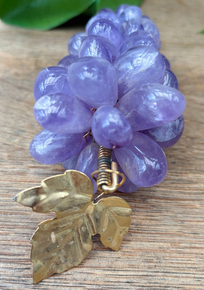 Vintage vindrueklase i ametyst