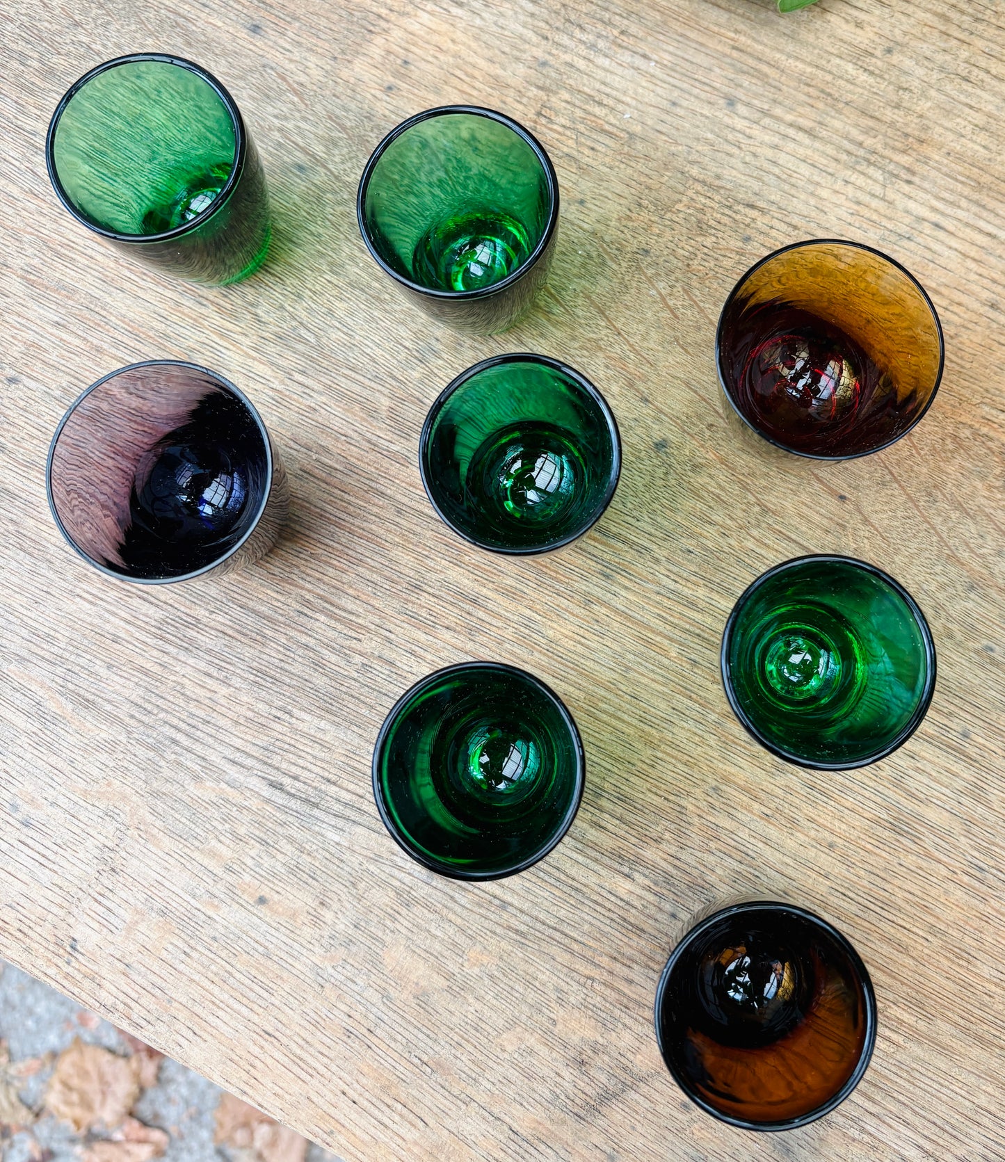 Vintage franske shotsglas