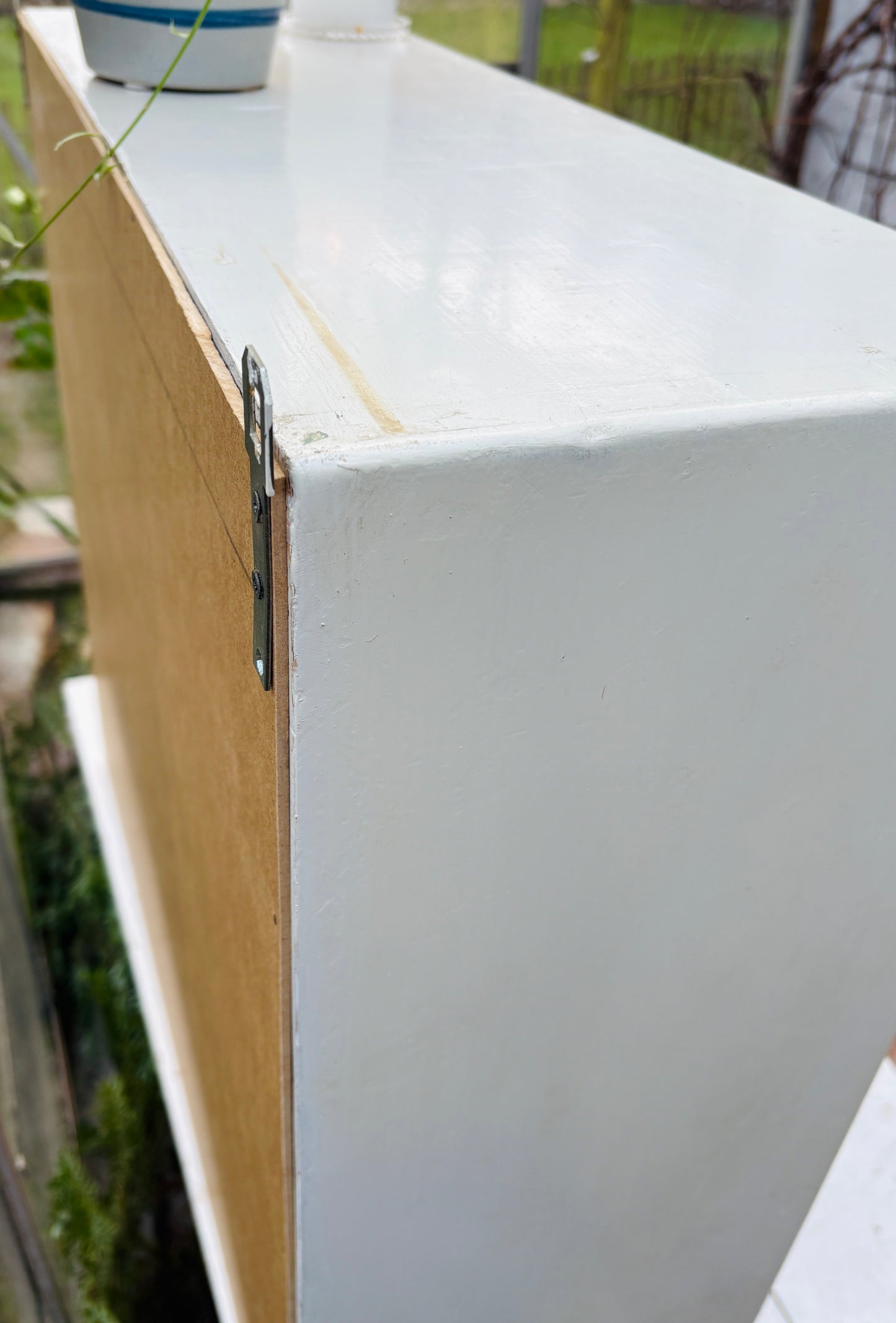 Vitrine med skydelåger