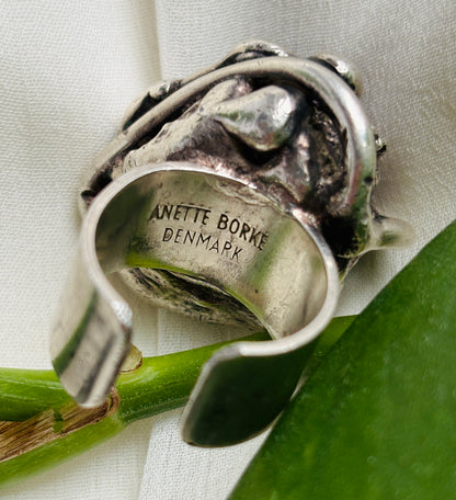 Sølvring med ametyst – vintage