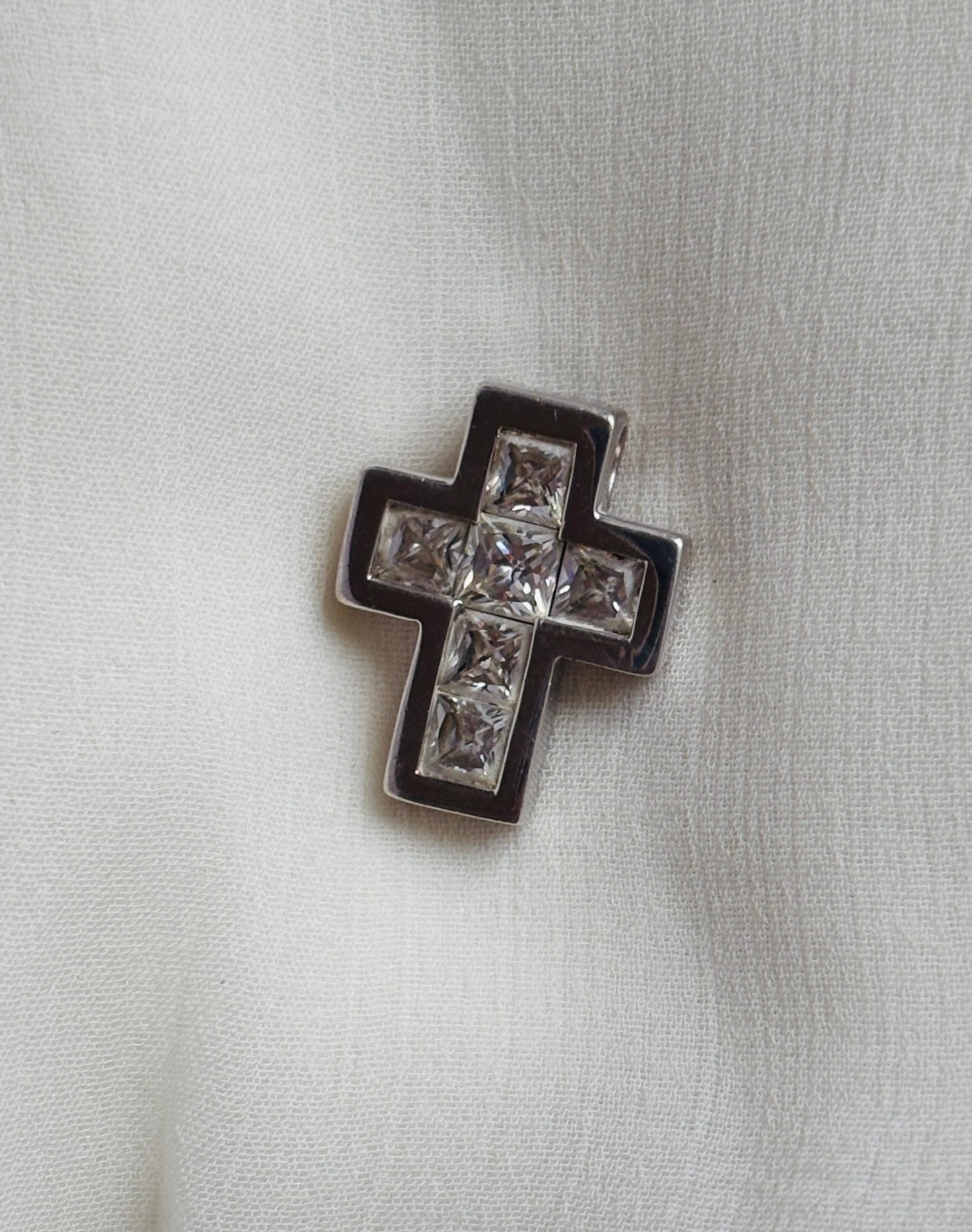 Kors-vedhæng i sterlingsølv