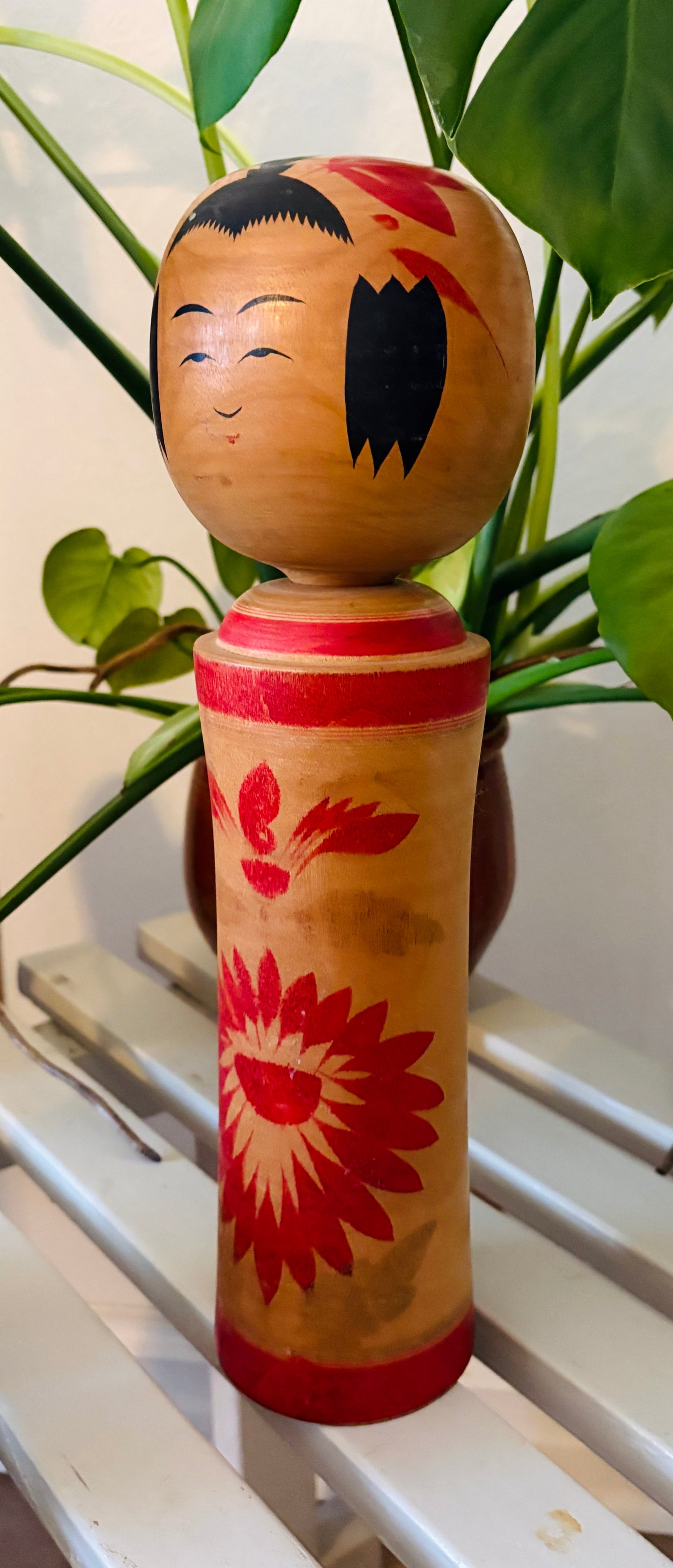 Stor vintage Kokeshi dukke