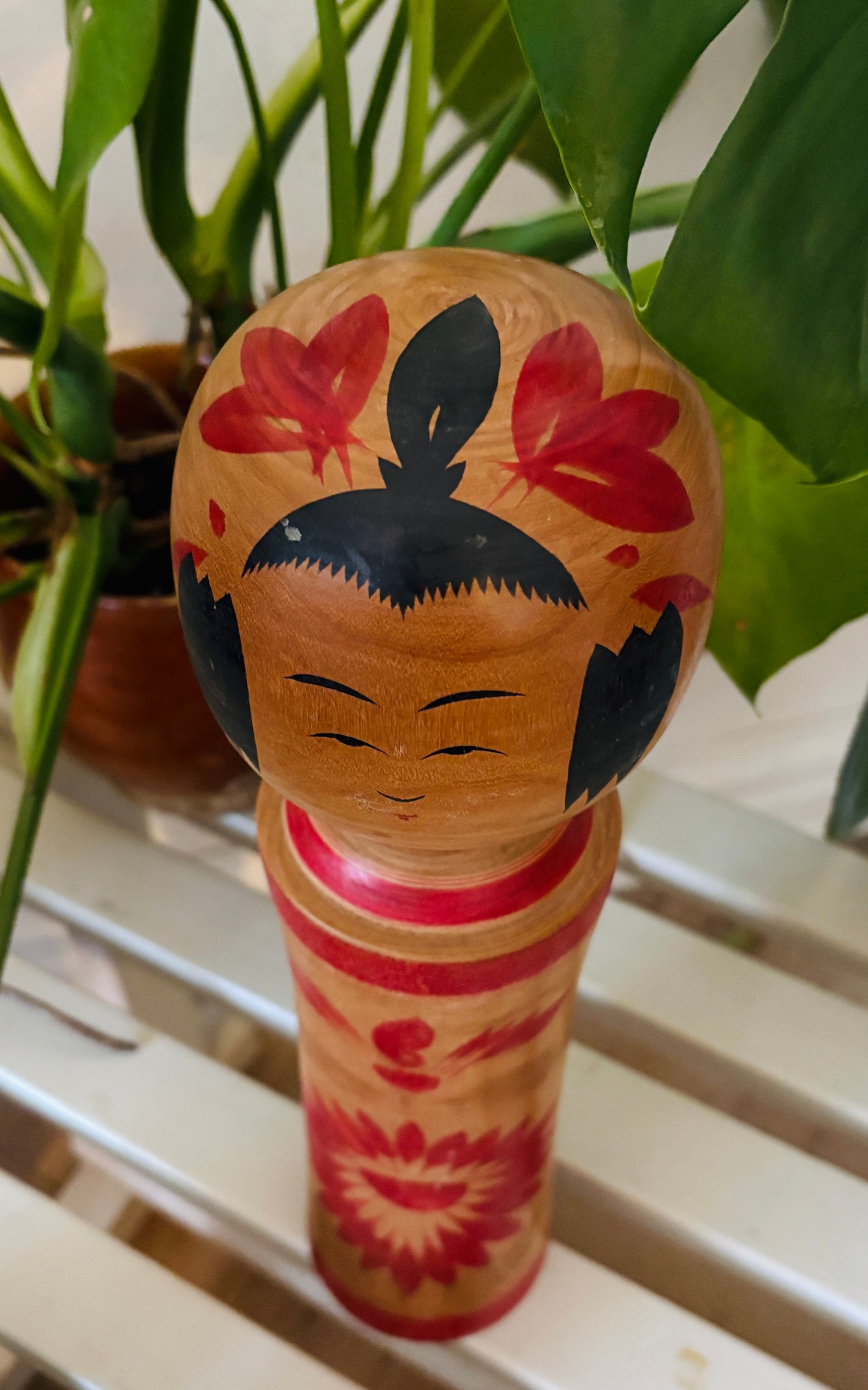 Stor vintage Kokeshi dukke